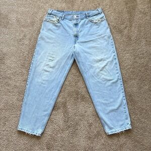 Vintage‎ 90s Levi's 560 Distressed Loose Tapered Jeans 40x30 (Fits 38x30)